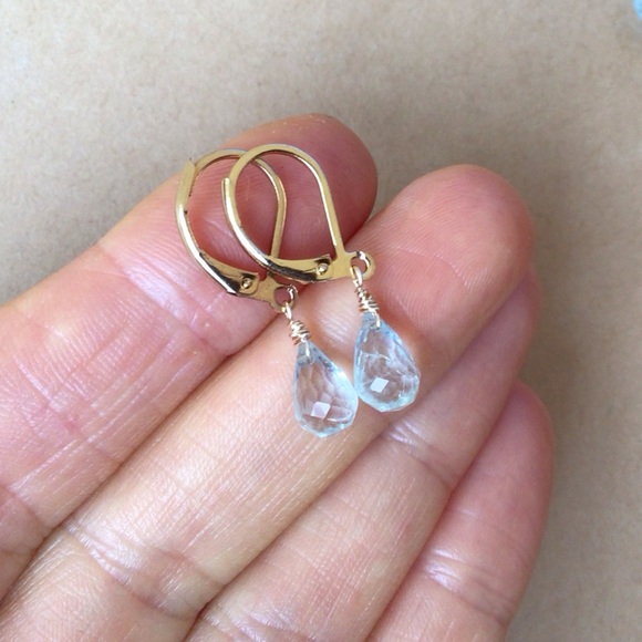 Sundance Charm Aquamarine Earrings - Picture 3 of 4